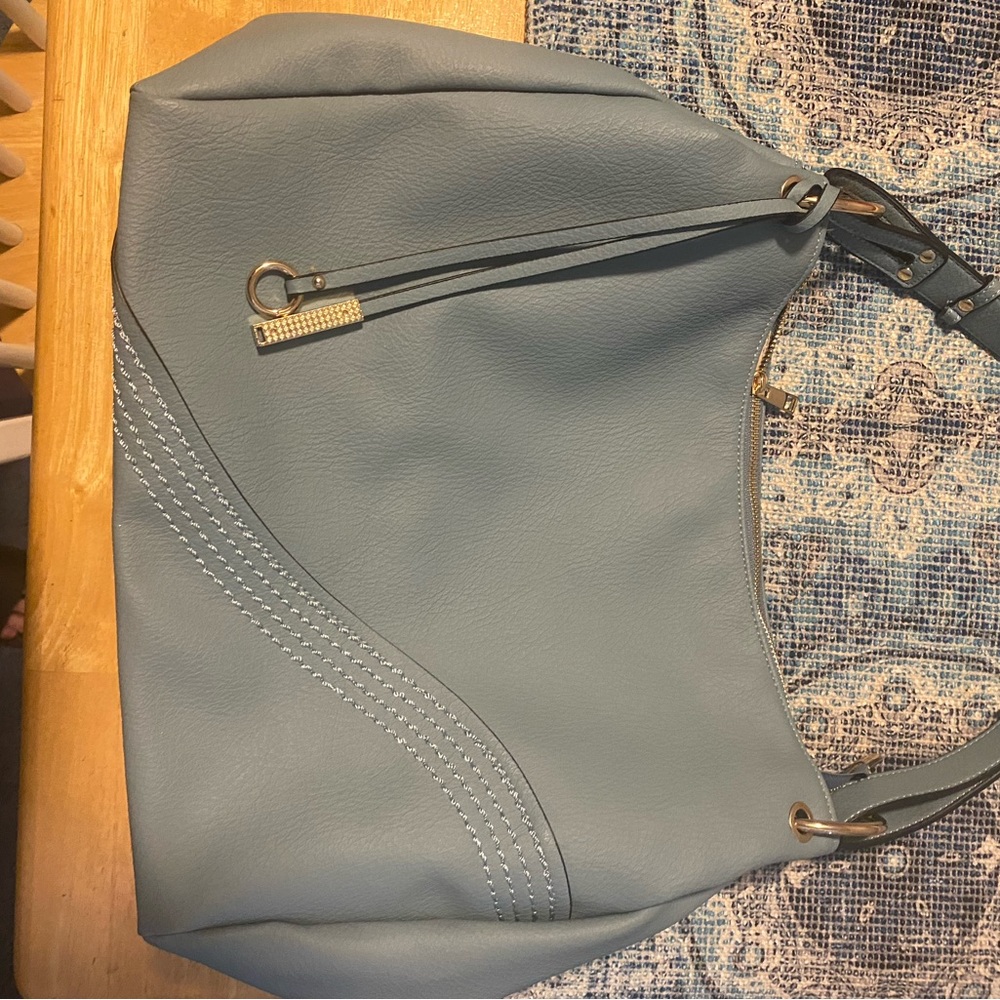 Dusty blue purse